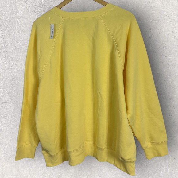 NWT Old Navy Equality Human Right Vintage Crew Neck Sweatshirt Yellow Size XXL - Picture 5 of 14